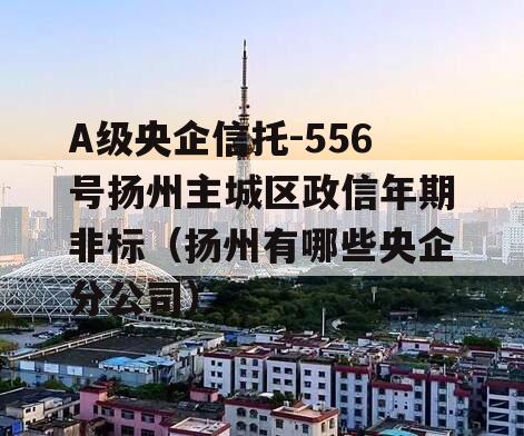 A级央企信托-556号扬州主城区政信年期非标（扬州有哪些央企分公司）